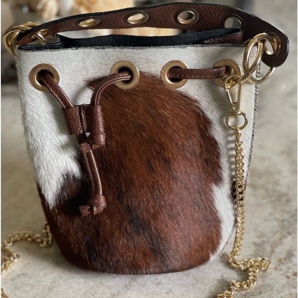 NWT Genuine Leather and Cowhide Creazioni in Pelle small purse made in Italy - Picture 1 of 5